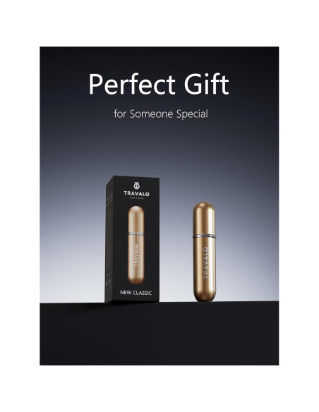 Atomizador de Perfume Recargable Travalo 5.7ml Dorado