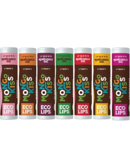 Bálsamo Labial Orgánico Eco Lips Mongo Kiss 7 Pack - Hidratante Bálsamo Labial Orgánico Eco Lips Mongo Kiss 7 Pack - Hidratante