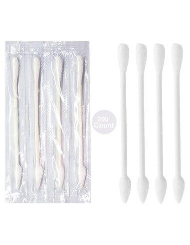 Hisopos de Algodón Doble Punta Le Miju 200 Unidades Viaje