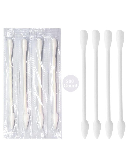 Hisopos de Algodón Doble Punta Le Miju 200 Unidades Viaje