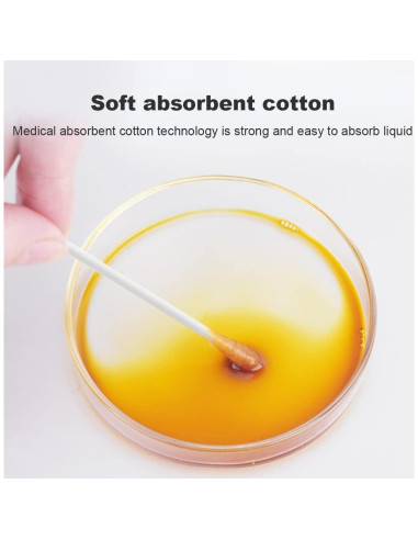 Hisopos de Algodón Doble Punta Le Miju 200 Unidades Viaje