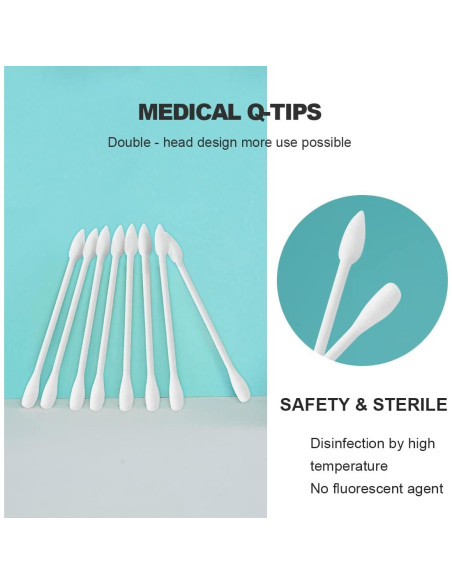 Hisopos de Algodón Doble Punta Le Miju 200 Unidades Viaje