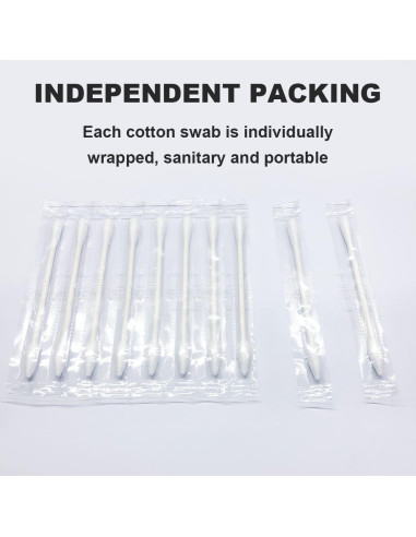 Hisopos de Algodón Doble Punta Le Miju 200 Unidades Viaje