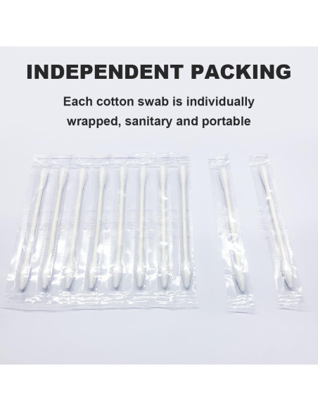 Hisopos de Algodón Doble Punta Le Miju 200 Unidades Viaje