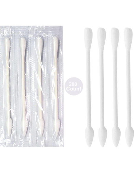 Hisopos de Algodón Doble Punta Le Miju 200 Unidades Viaje