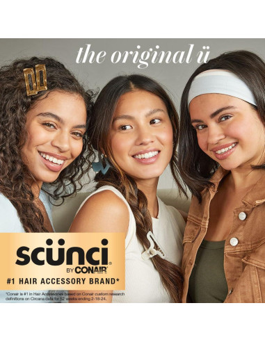 Clips de Garra Scunci de Conair - 3 Unidades - Tortuga, Topo, Jirafa