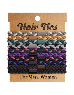 Coletas para Cabello Grueso y Rizado EasYoung 10 Piezas