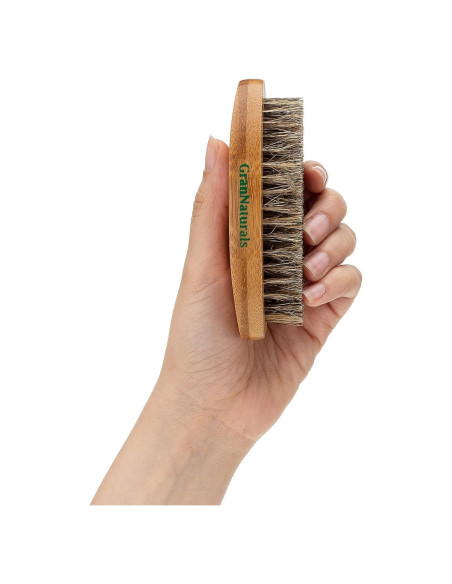 Cepillo de Cerda de Jabalí GranNaturals para Barba y Cabello
