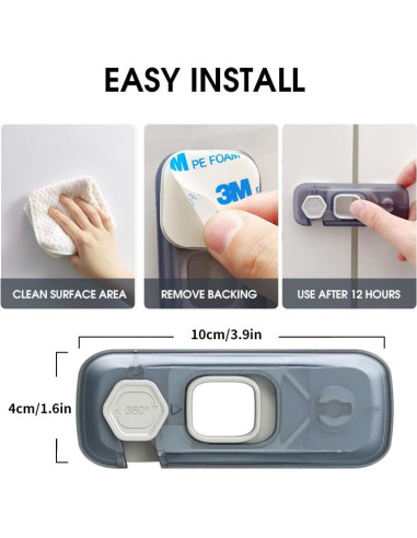 Cerraduras de Seguridad para Refrigerador QYESWHSR - 5 Paquete