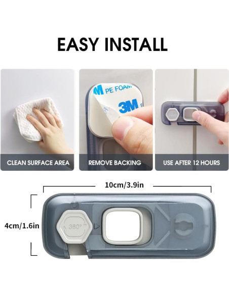 Cerraduras de Seguridad para Refrigerador QYESWHSR - 5 Paquete