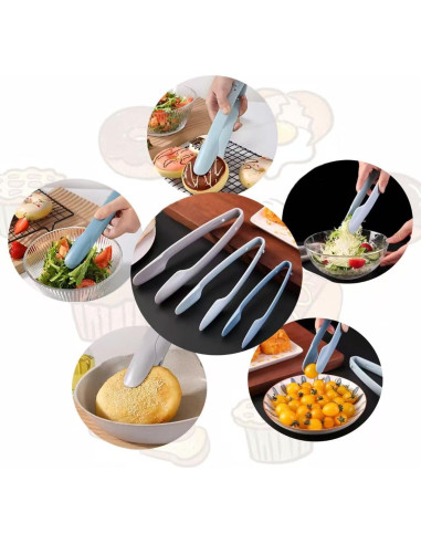 Juego de 4 Cucharas de Hielo y 3 Pinzas Wjwumha Multiusos