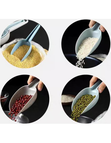 Juego de 4 Cucharas de Hielo y 3 Pinzas Wjwumha Multiusos