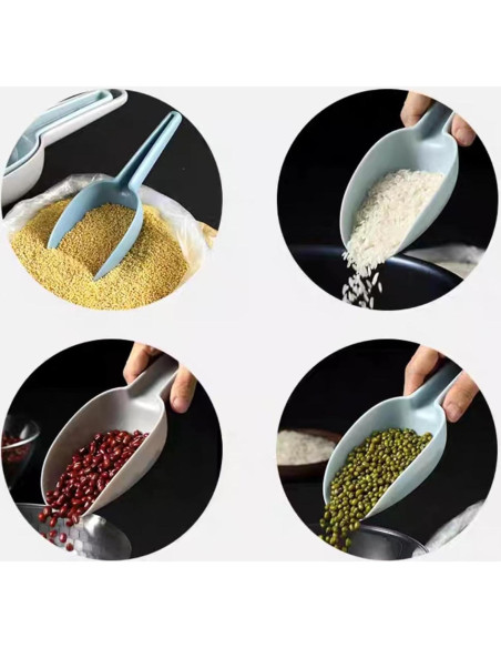 Juego de 4 Cucharas de Hielo y 3 Pinzas Wjwumha Multiusos