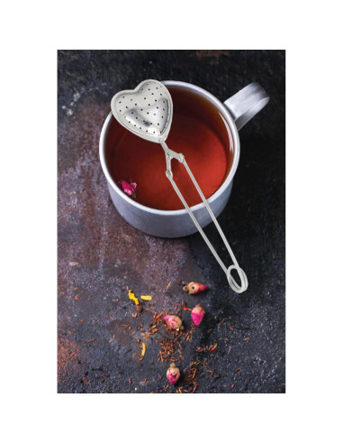 Infusor de Té Corazón HIC de Acero Inoxidable 18/8 4.45 cm