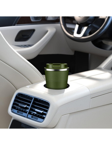 Taza de café aislada BAYTWA 12oz verde a prueba de fugas Taza de café aislada BAYTWA 12oz verde a prueba de fugas