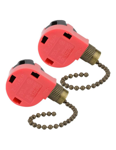 Interruptor de Ventilador de Techo Zing Ear ZE-268S1 3 Velocidades 4 Cables