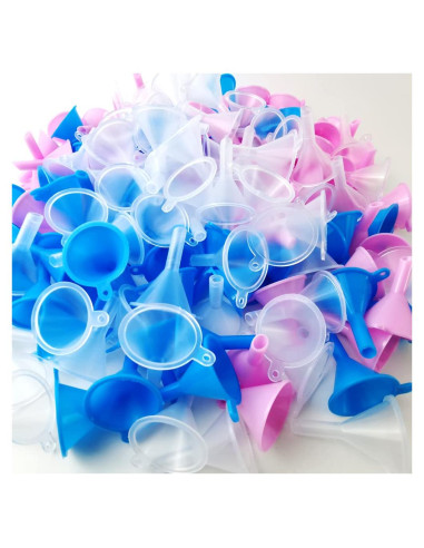 120 Mini Embudos de Plástico GXXMEI para Llenado de Líquidos