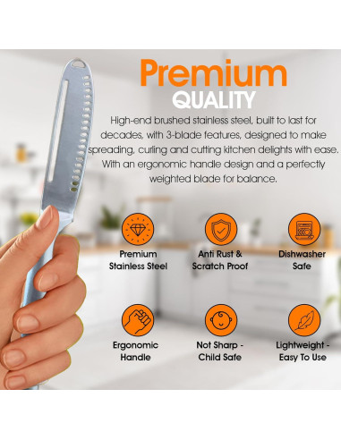 Espátula de Mantequilla Apallas - Acero Inoxidable, 20.32 cm