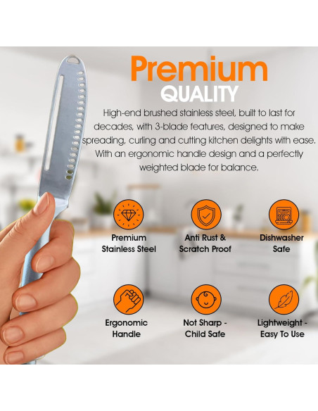 Espátula de Mantequilla Apallas - Acero Inoxidable, 20.32 cm