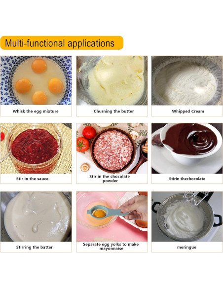 Juego de Batidores de Cocina IQworks - 3 Piezas Acero Inoxidable