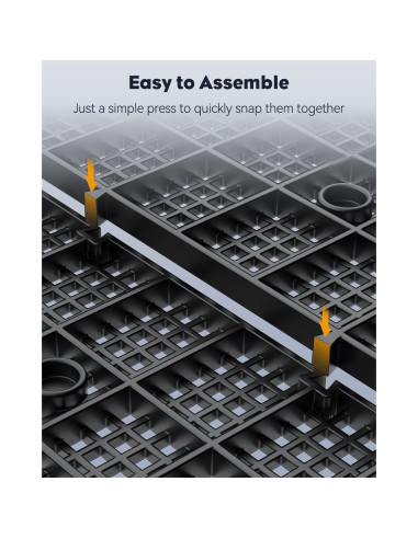 Divisor de Acuario Pawfly 4 Pcs 29.2x14.7cm Plástico Negro