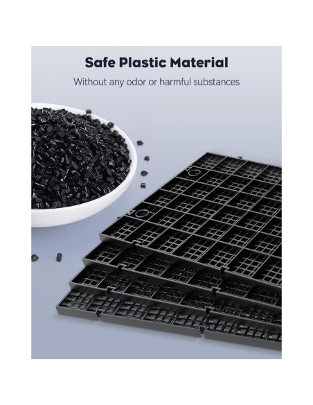 Divisor de Acuario Pawfly 4 Pcs 29.2x14.7cm Plástico Negro