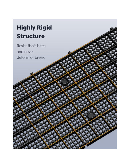 Divisor de Acuario Pawfly 4 Pcs 29.2x14.7cm Plástico Negro