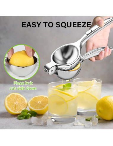 Exprimidor Manual de Limón Vakoo Grande de Metal Anticorrosión