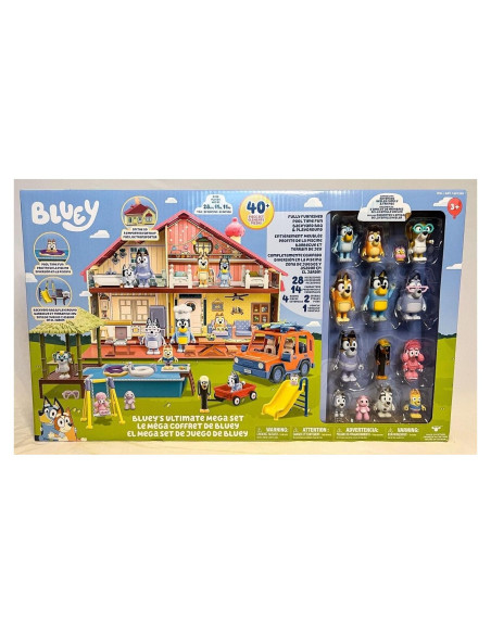 Conjunto Mega Definitivo Bluey 2023 - 40 Piezas y 14 Figuras Conjunto Mega Definitivo Bluey 2023 - 40 Piezas y 14 Figuras