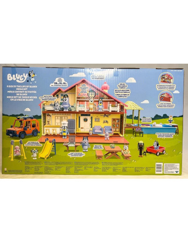 Conjunto Mega Definitivo Bluey 2023 - 40 Piezas y 14 Figuras