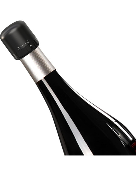 Tapones de Vino Jaokiy 2 Pack Silicona Reutilizables a Prueba de Fugas