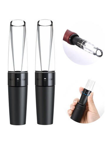 Aireador de Vino ANNIVERS con Válvula y Boquilla Sin Goteo