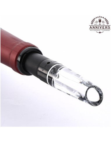 Aireador de Vino ANNIVERS con Válvula y Boquilla Sin Goteo