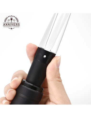 Aireador de Vino ANNIVERS con Válvula y Boquilla Sin Goteo