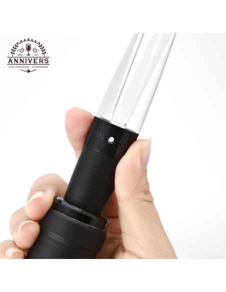 Aireador de Vino ANNIVERS con Válvula y Boquilla Sin Goteo