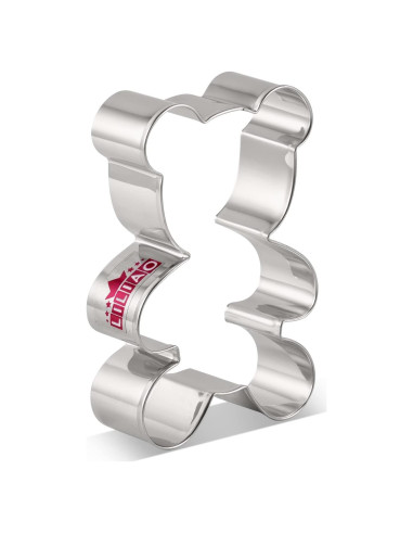 Cortador de Galletas Oso de Peluche LILIAO Acero Inoxidable 6.9x9.9cm