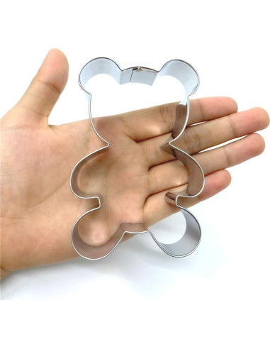 Cortador de Galletas Oso de Peluche LILIAO Acero Inoxidable 6.9x9.9cm