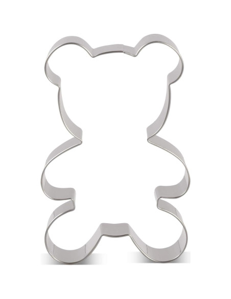 Cortador de Galletas Oso de Peluche LILIAO Acero Inoxidable 6.9x9.9cm