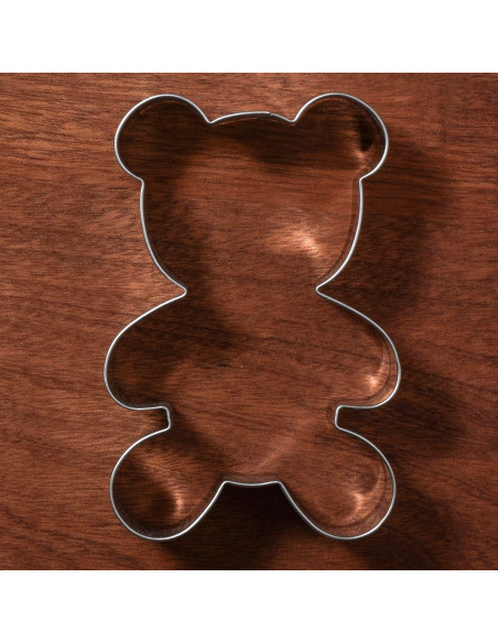 Cortador de Galletas Oso de Peluche LILIAO Acero Inoxidable 6.9x9.9cm