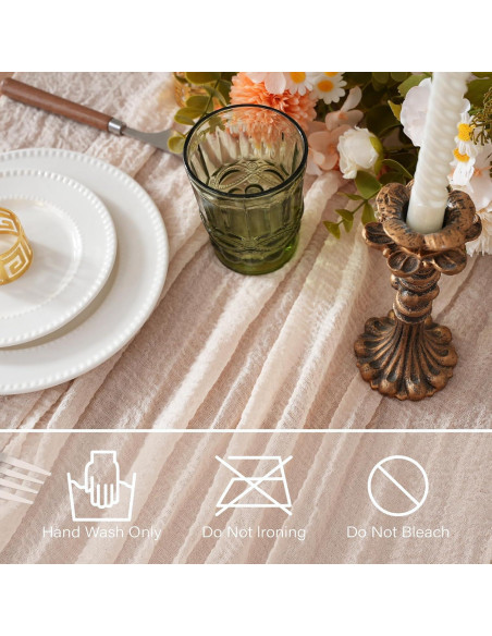 Cubre Mesa de Gasa RRBXIA Beige 10FT 2Pcs 304.8x88.9cm