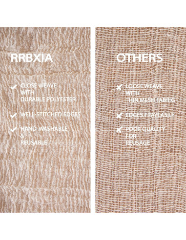 Cubre Mesa de Gasa RRBXIA Beige 10FT 2Pcs 304.8x88.9cm