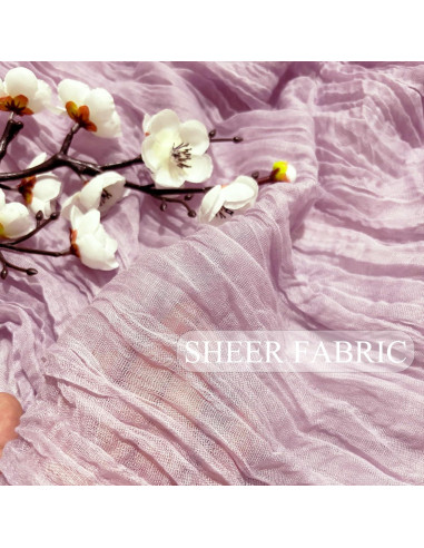 Correr de Mesa de Gasa Lavanda 8 Piezas 300cm Boho