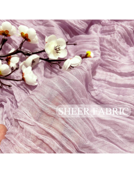 Correr de Mesa de Gasa Lavanda 8 Piezas 300cm Boho