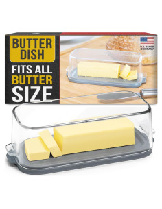 Mantequillera Grande Eparé con Tapa - Plástico Libre de BPA