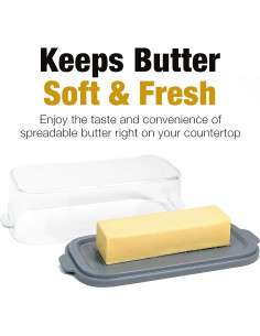 Mantequillera Grande Eparé con Tapa - Plástico Libre de BPA 2