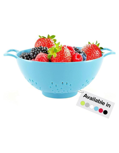 Colador Compacto Meadow Lane 3 Tazas Libre de BPA Azul