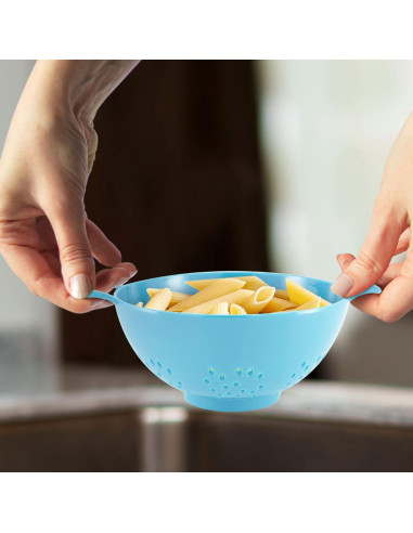 Colador Compacto Meadow Lane 3 Tazas Libre de BPA Azul