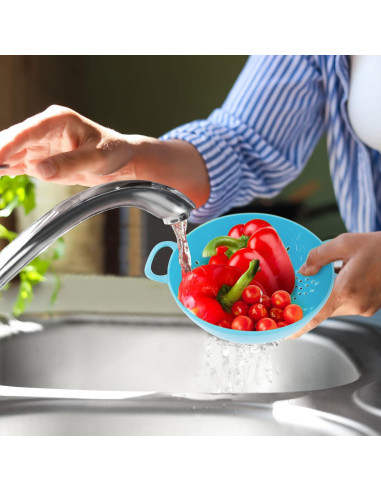 Colador Compacto Meadow Lane 3 Tazas Libre de BPA Azul