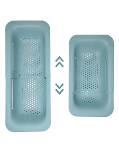 Cesto Colador Expandible Makerstep Verde 49.5x20.3 cm