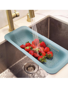 Cesto Colador Expandible Makerstep Verde 49.5x20.3 cm 2